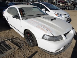 2003 FORD MUSTANG MACH 1 WHITE CPE 4.6L MT F18047